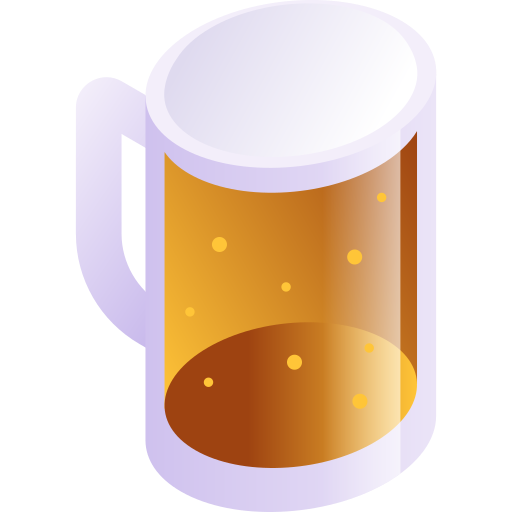 맥주 Gradient Isometric Gradient icon