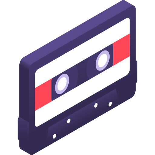 cassette Gradient Isometric Gradient Icône