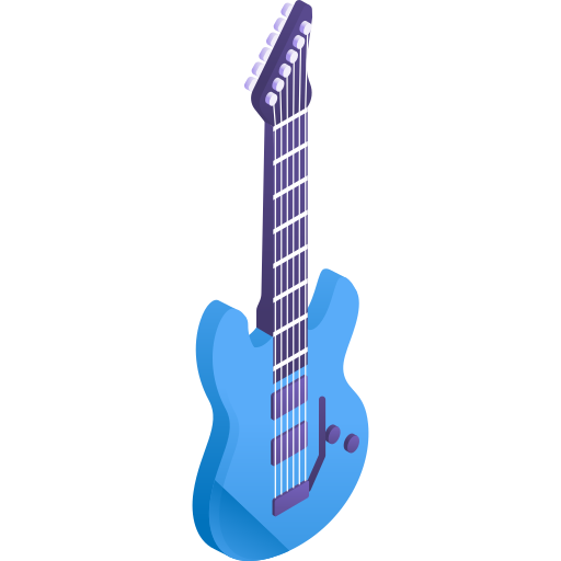guitarra Gradient Isometric Gradient icono