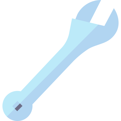 Adjustable wrench Basic Straight Flat icon