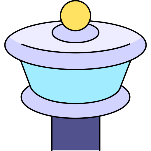 torre de control Generic Thin Outline Color icono
