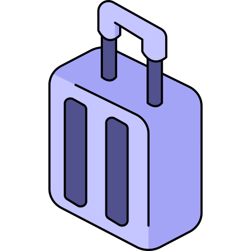 Luggage Generic Thin Outline Color icon