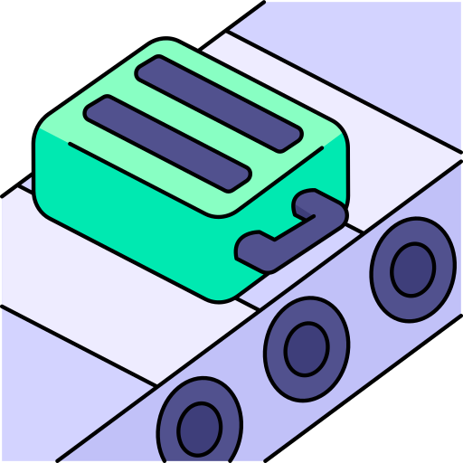 gepäckkarussell Generic Thin Outline Color icon