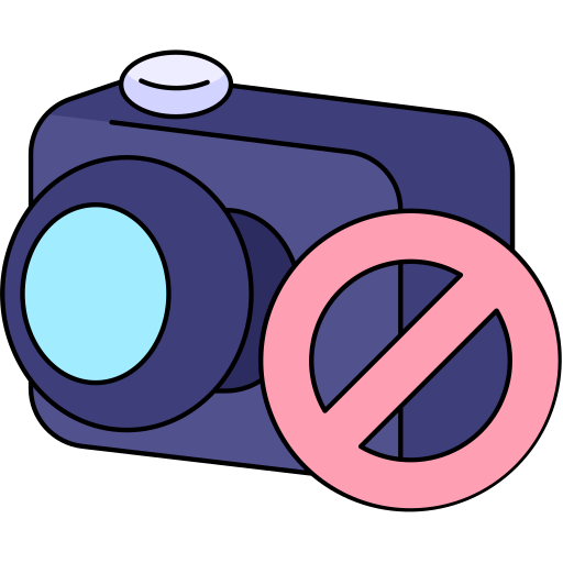 No Camera Generic Thin Outline Color icon