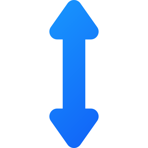 Up and Down Arrow Generic Flat Gradient icon