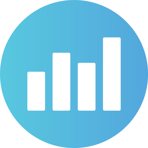 statistica Generic Flat Gradient icona