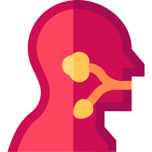 Salivary glands Basic Straight Flat icon