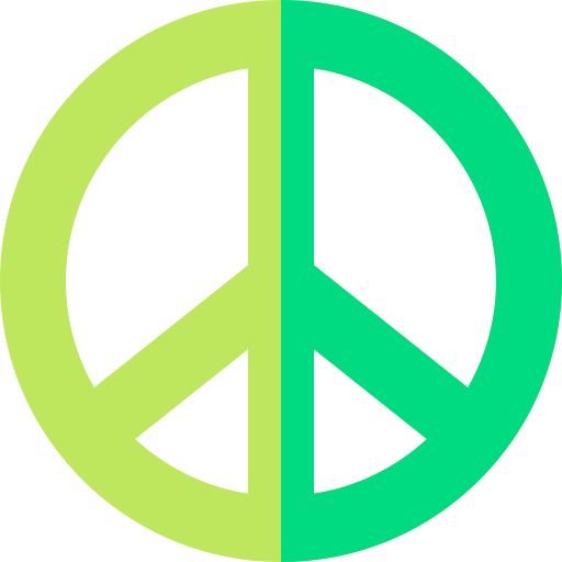 Peace Basic Straight Flat icon