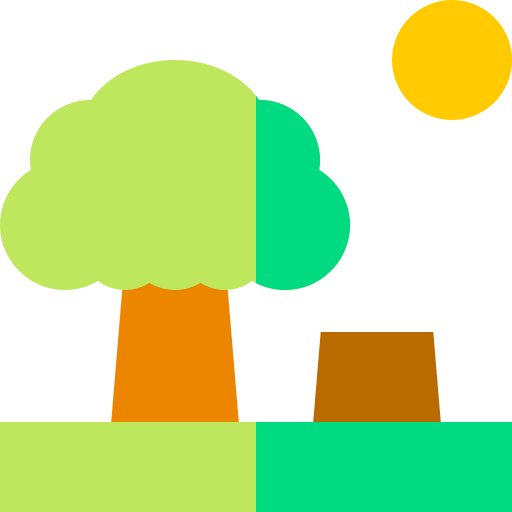 森林伐採 Basic Straight Flat icon
