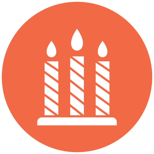 Birthday candle Generic Mixed icon