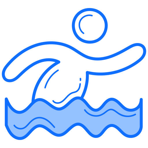 nadando Generic Blue icono