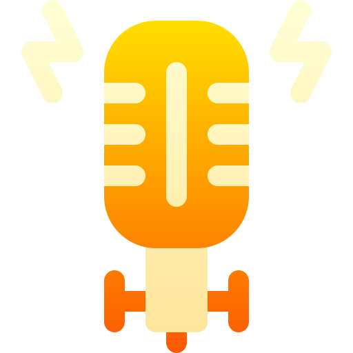 micrófono Basic Gradient Gradient icono