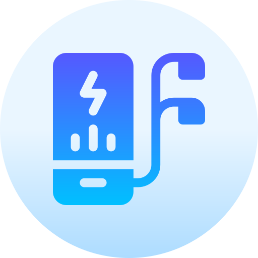 smartfon Basic Gradient Circular ikona