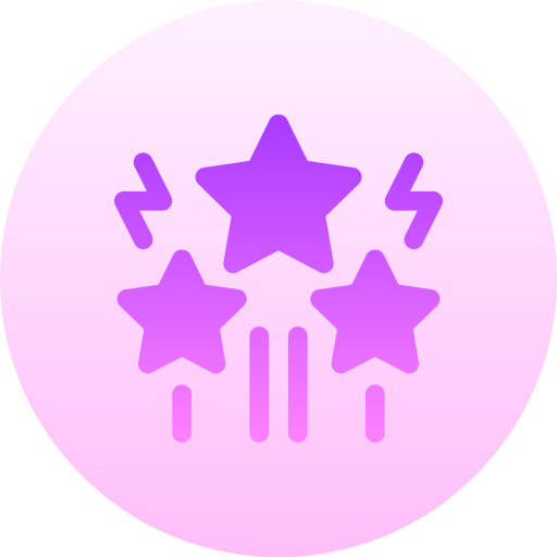 sterren Basic Gradient Circular icoon