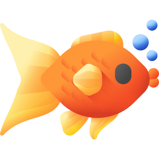 pescado 3D Color icono