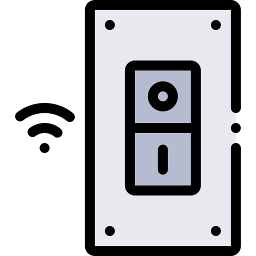 Light switch Detailed Rounded Lineal color icon