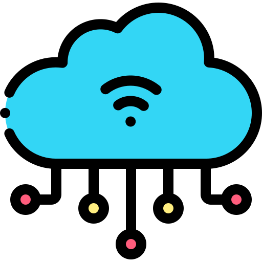 Cloud Computing Detailed Rounded Lineal color icon