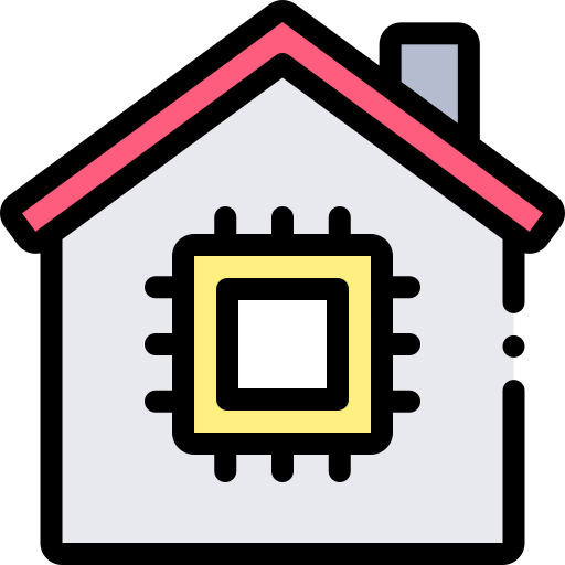 Smart home Detailed Rounded Lineal color icon