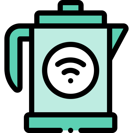 電気湯沸かし器 Detailed Rounded Lineal color icon