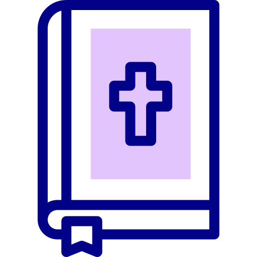 biblia Detailed Mixed Lineal color ikona