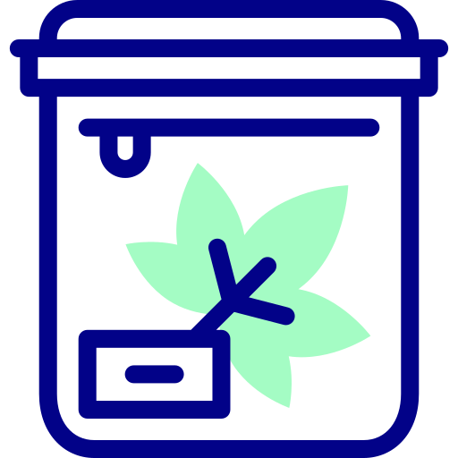 Marijuana Detailed Mixed Lineal color icon