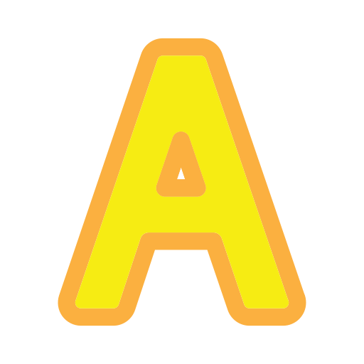 buchstabe a Generic Outline Color icon