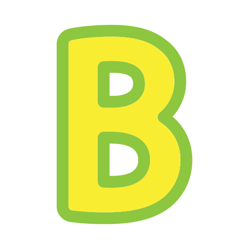 Письмо b Generic Outline Color иконка