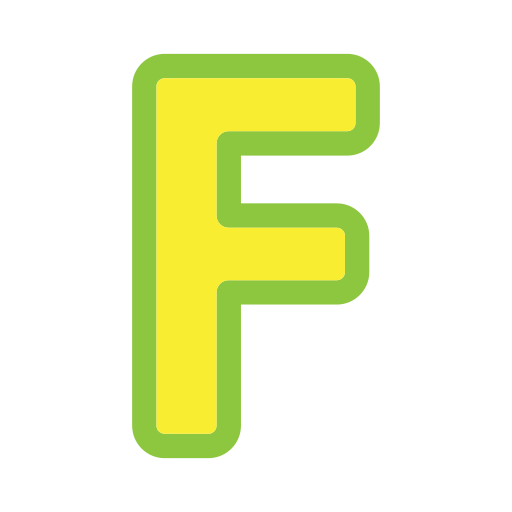 letra f Generic Outline Color icono