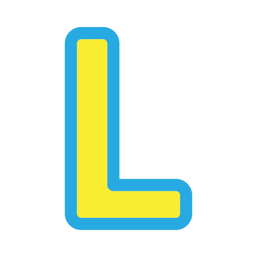 Letter l Generic Outline Color icon