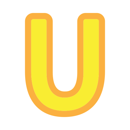 Letter u Generic Outline Color icon