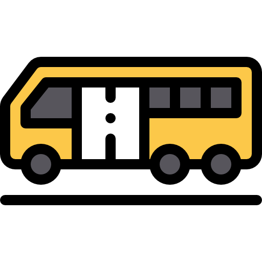 Bus Detailed Rounded Lineal color icon