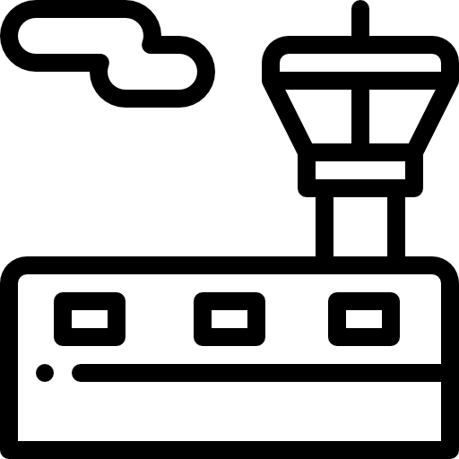 Диспетчерская вышка Detailed Rounded Lineal иконка
