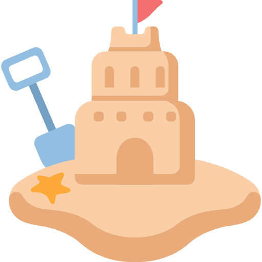 Sand castle Chanut is Industries Flat icon