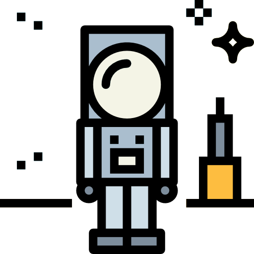 Astronaut Smalllikeart Lineal Color icon