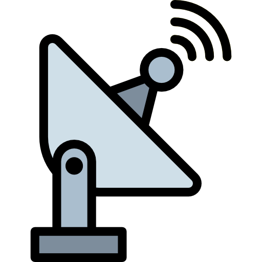 antenne satellite Smalllikeart Lineal Color Icône