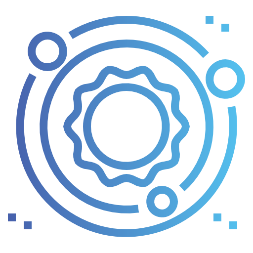sistema solare Smalllikeart Gradient icona