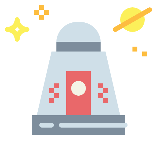 Space capsule Smalllikeart Flat icon