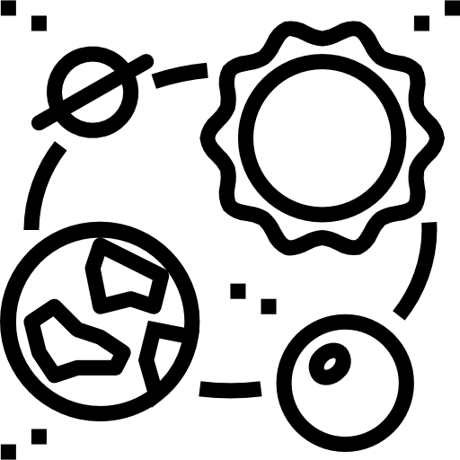 sonnensystem Smalllikeart Lineal icon