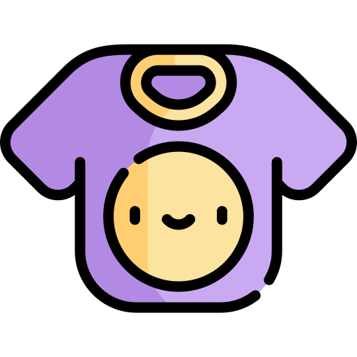 Tshirt Kawaii Lineal color icon