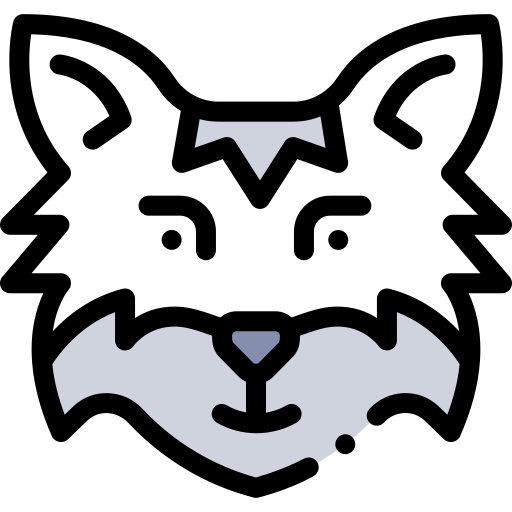 Fox Detailed Rounded Lineal color icon