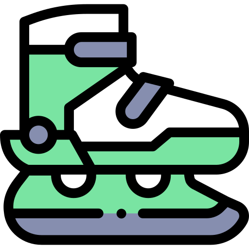 Ice Skate Detailed Rounded Lineal color icon