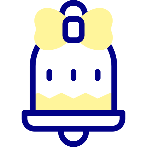 campana de navidad Detailed Mixed Lineal color icono