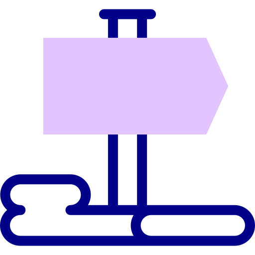 señal direccional Detailed Mixed Lineal color icono