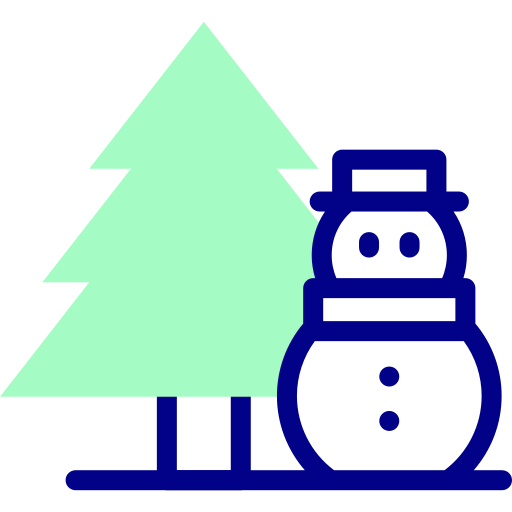 Snowman Detailed Mixed Lineal color icon