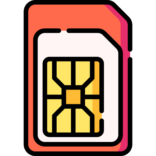 carta sim Special Lineal color icona