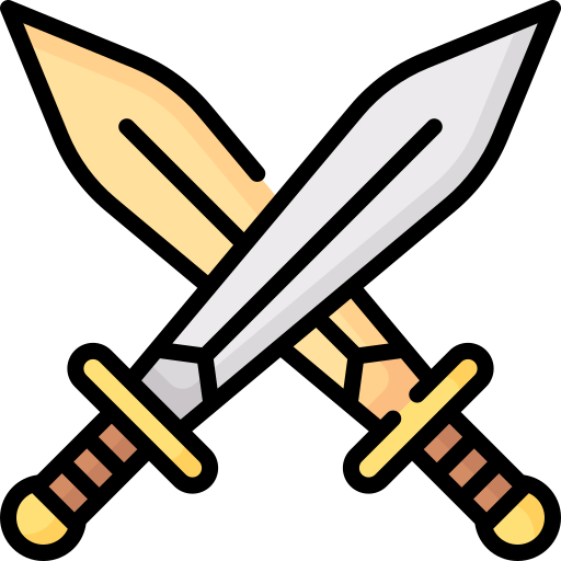 espadas Special Lineal color icono