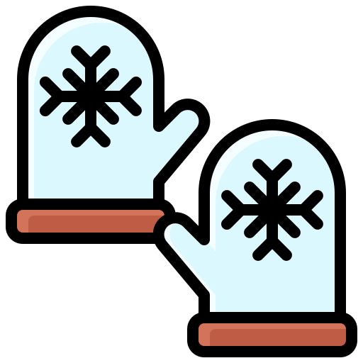 guanti invernali Generic Outline Color icona