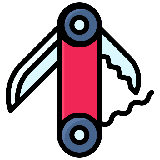 coltello tascabile Generic Outline Color icona