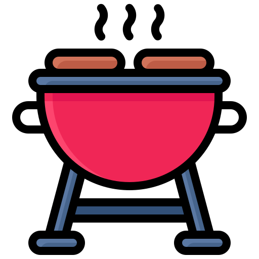 bbq Generic Outline Color icon