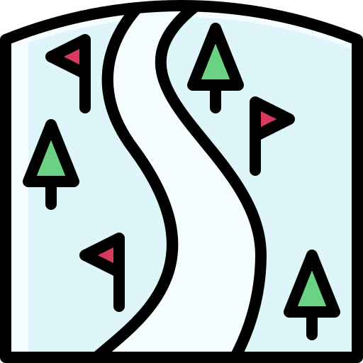 route Generic Outline Color icon